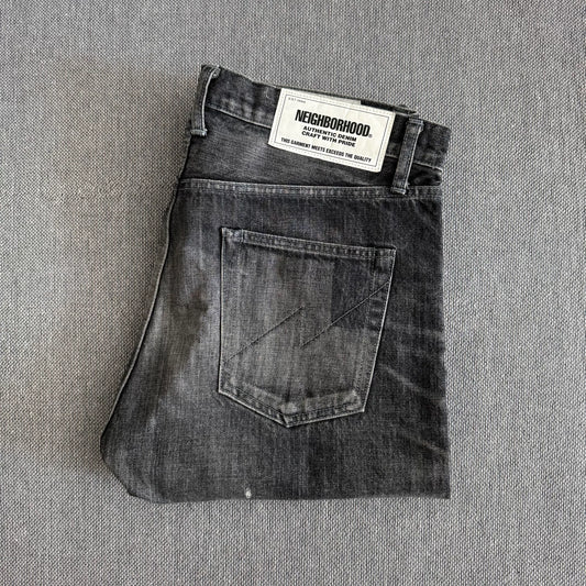 Neighborhood Basic Washed Denim Pants XL