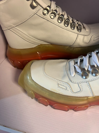 Rick Owens Mainline Leather Rainbow Boots