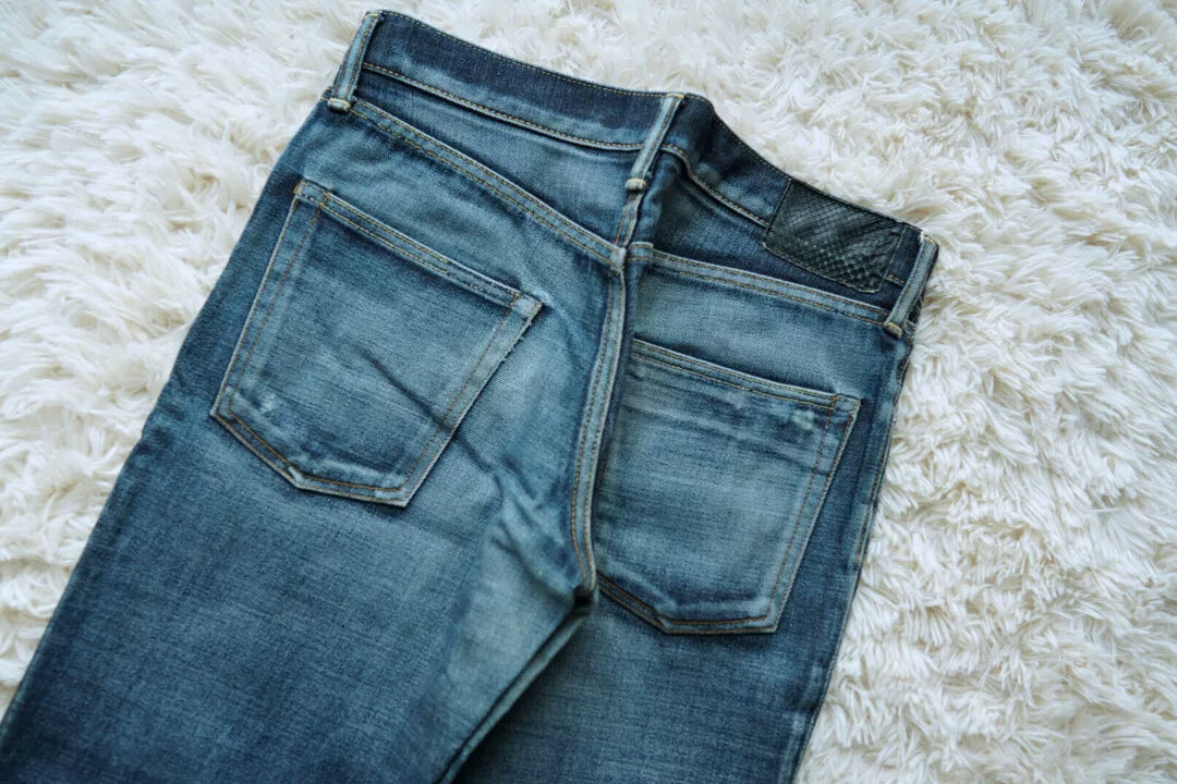 visvim 04 Nonwash Black Snakeskin Jeans