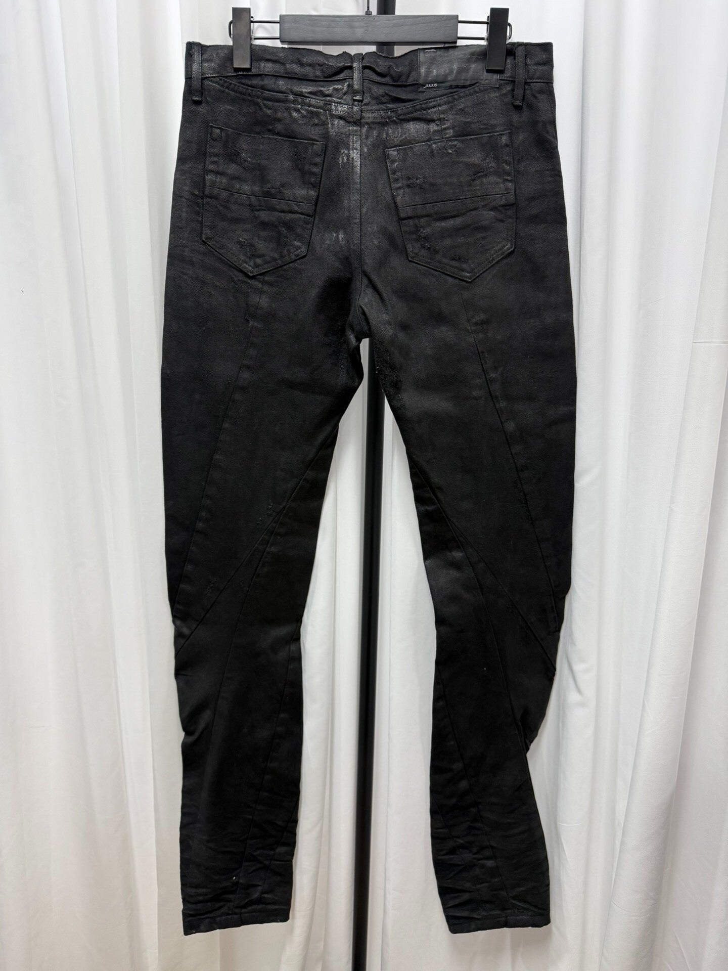 Julius 7 Distressed Spiral Denim Pants