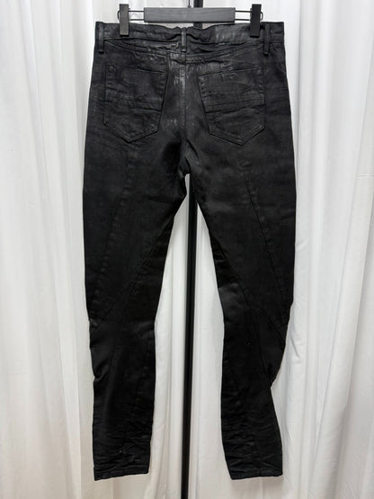 Julius 7 Distressed Spiral Denim Pants