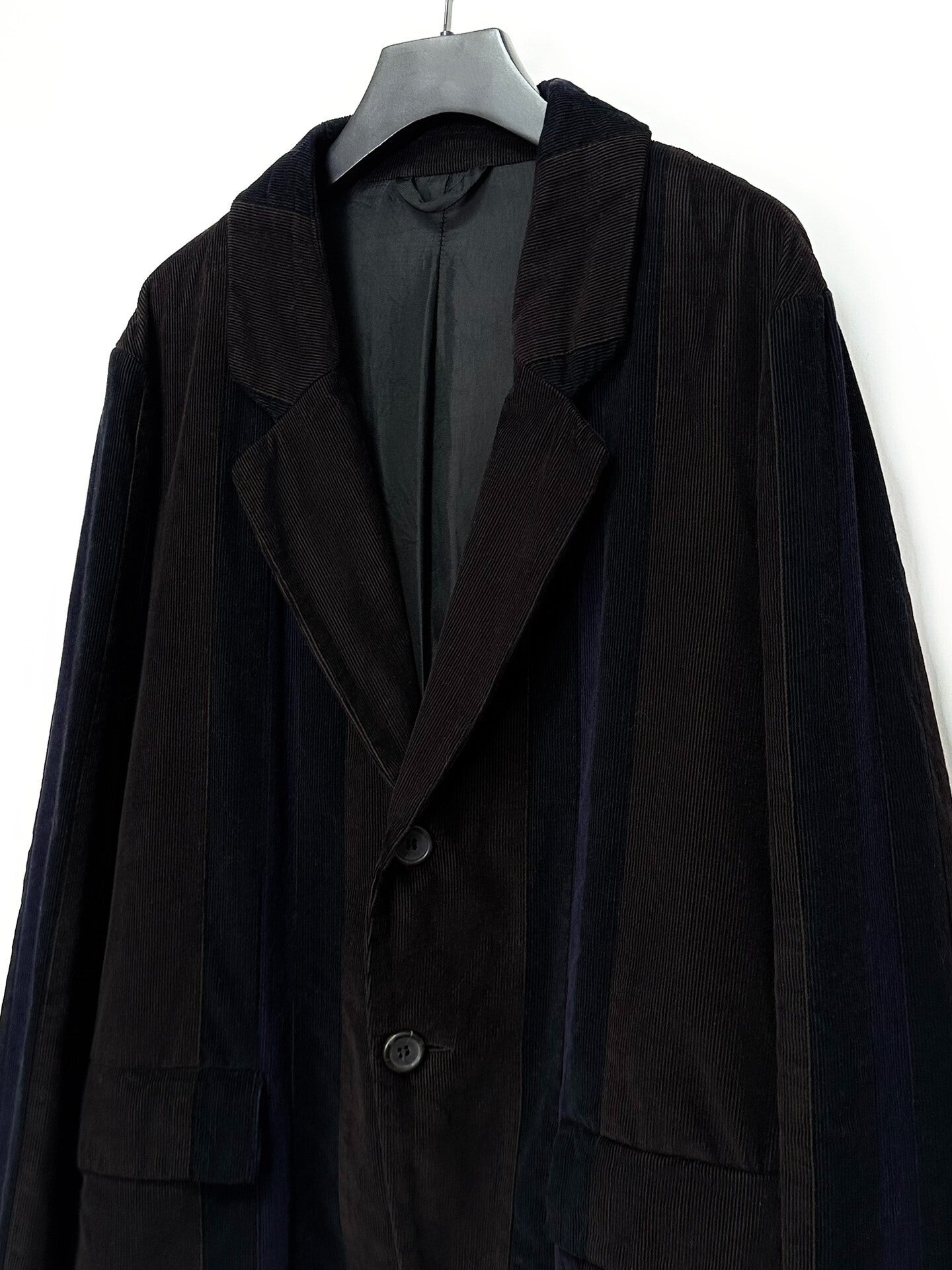 casey casey color-block corduroy blazer coat