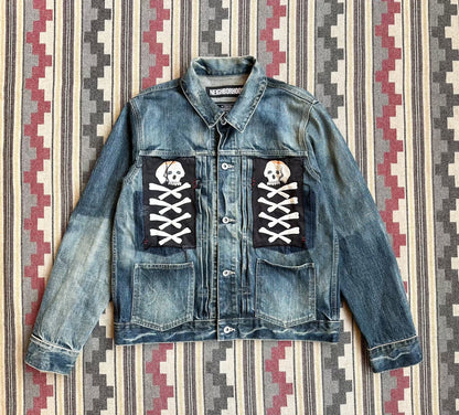 neighborhood x mr.porter savage denim jacket