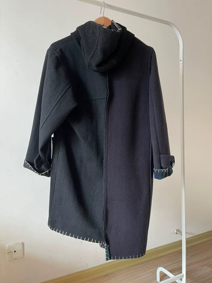 porter classic custom duffle coat navy