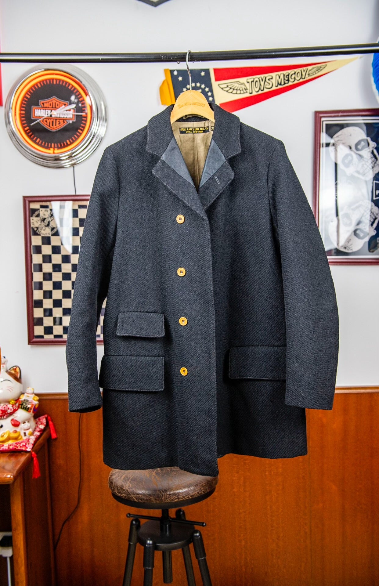 Freewheelers Langley Wool Engineer Coat