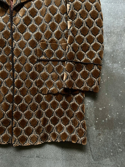 number nine stylish patterned long coat