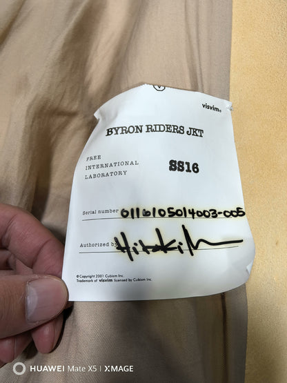 visvim byrom riders jacket with adjustable waist