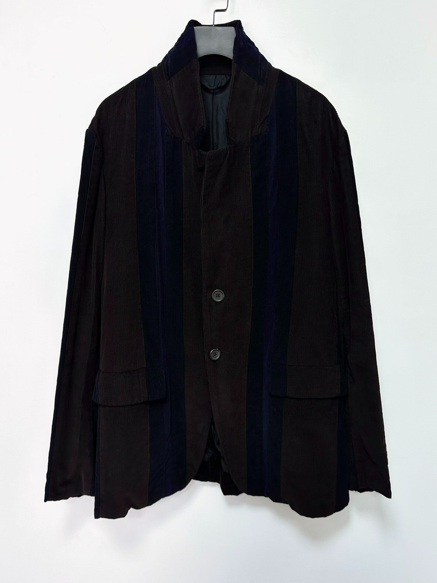 casey casey color-block corduroy blazer coat