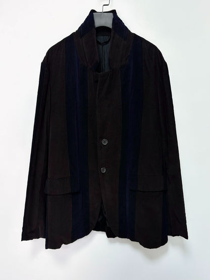 casey casey color-block corduroy blazer coat