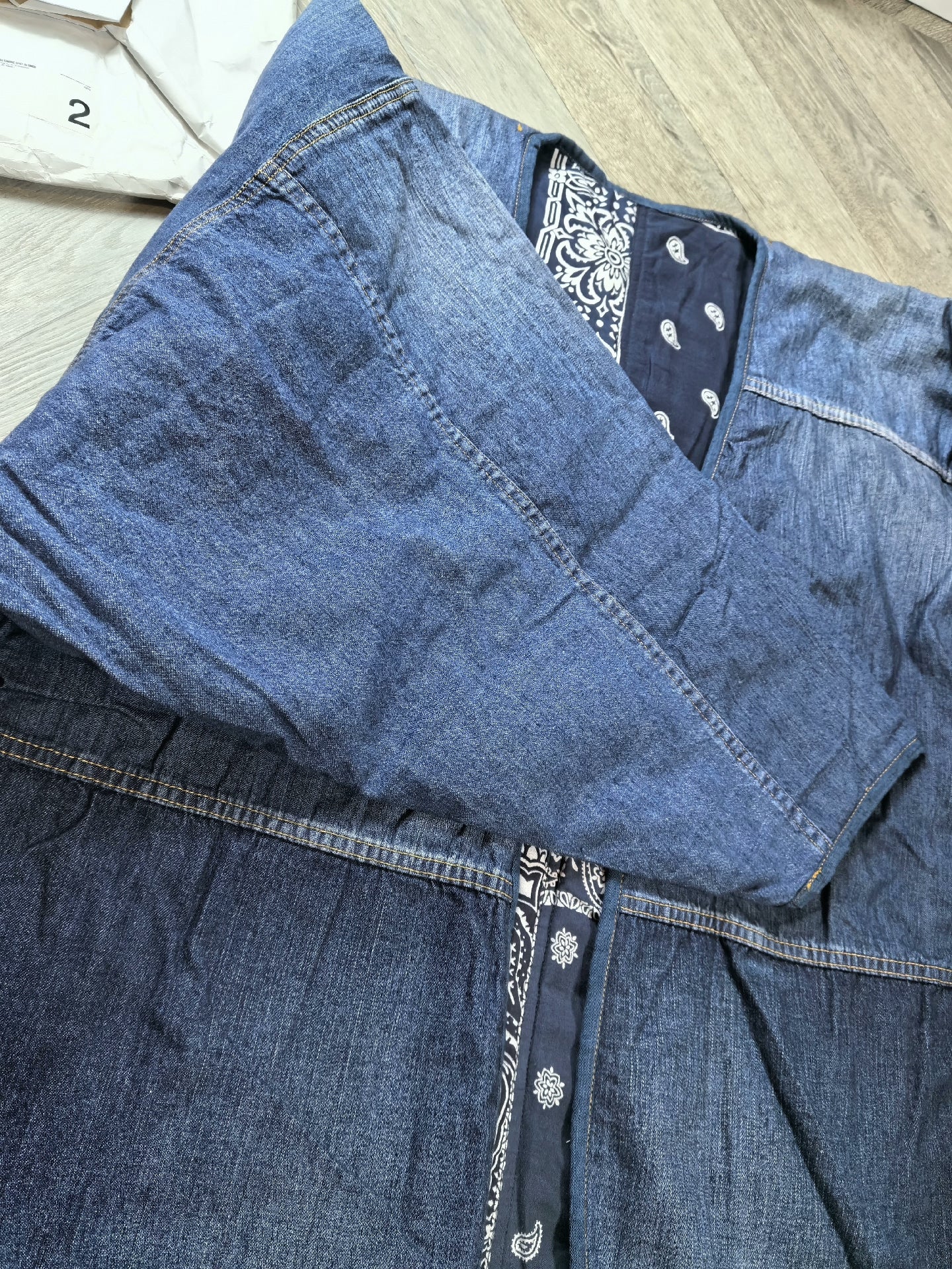 visvim kimono coat with reversible design