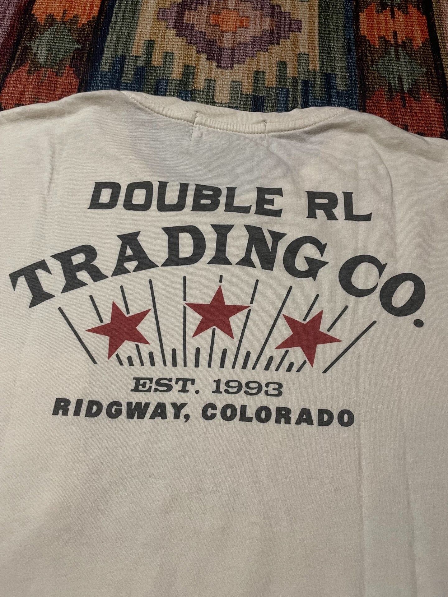 RRL Vintage Western Cowboy Print T-Shirt