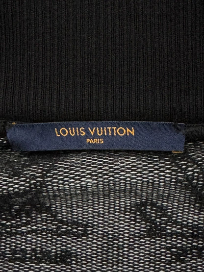 louis vuitton printed zip-up jacket size s