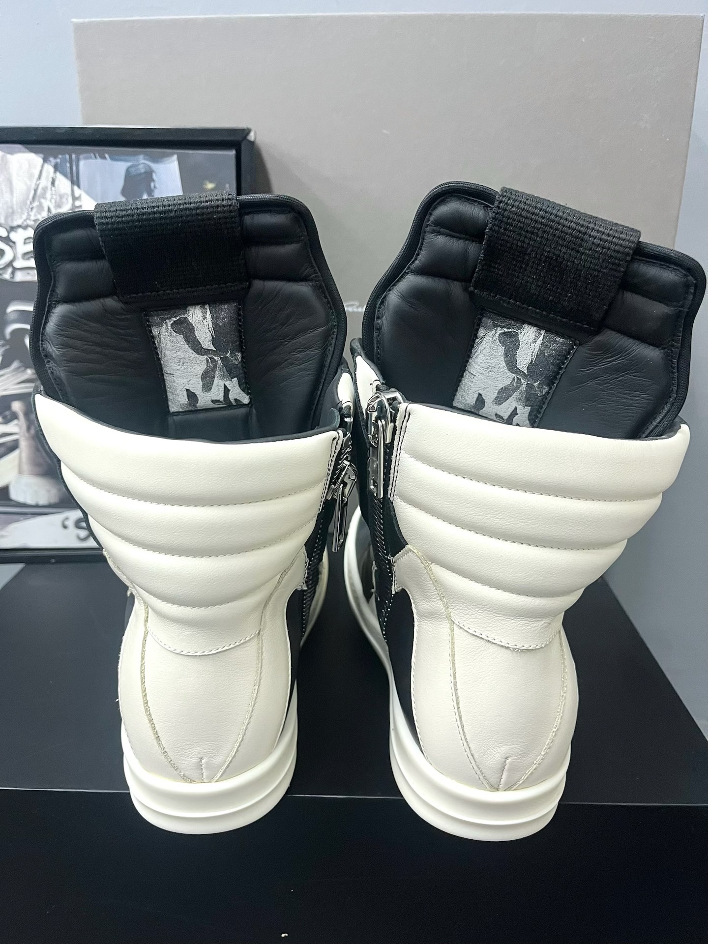 Rick Owens Thick Lace Inverted Triangle Board Shoes