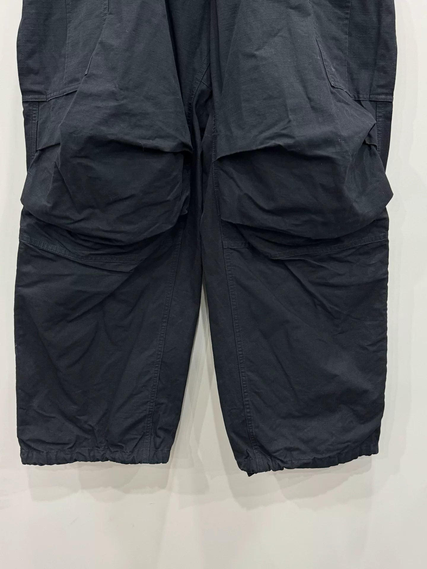 balenciaga pulled cargo stacked work pants