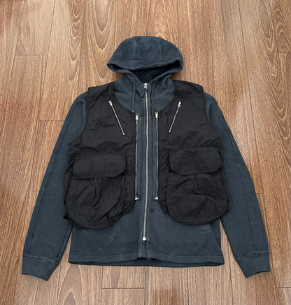 stone island shadow project hooded vest set