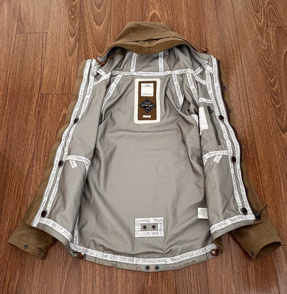 visvim nomad jacket khaki with hood
