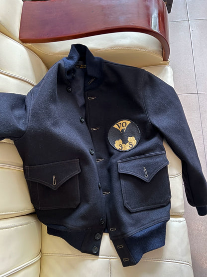 Freewheelers Bat Squad Wool Air Force Jacket