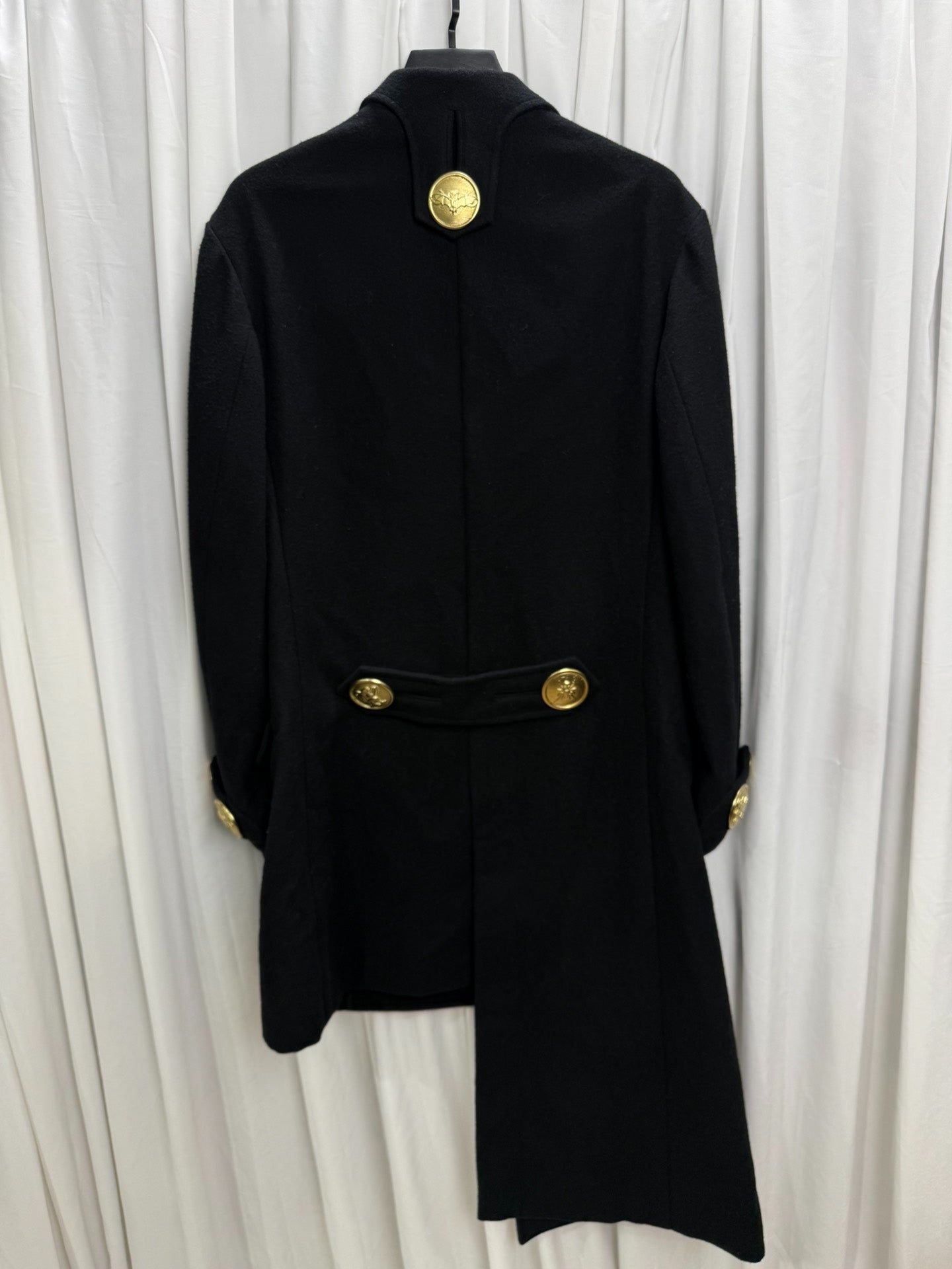 Yohji Yamamoto Pour Homme 19AW Gold Button Overcoat