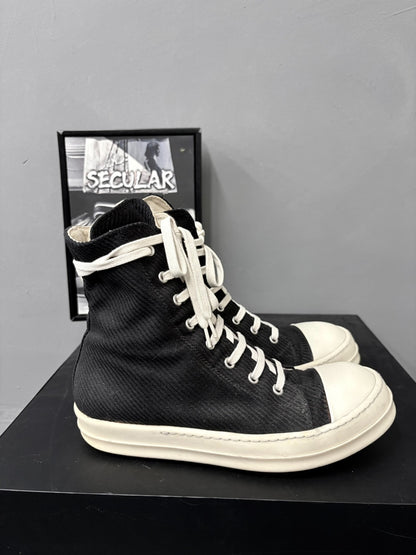 Rick Owens Drkshdw High-Top Canvas Shoes