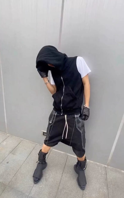 Rick Owens DRKSHDW Black Hooded Vest