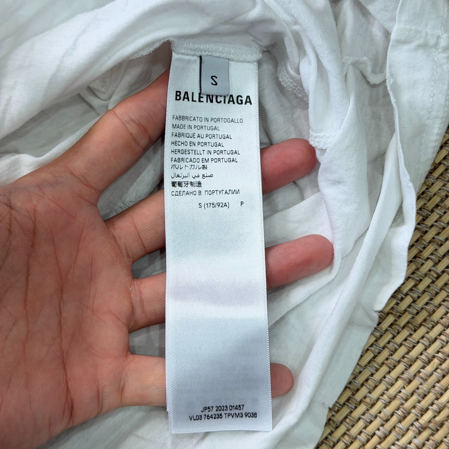 Balenciaga Vintage White Short Sleeve T-Shirt