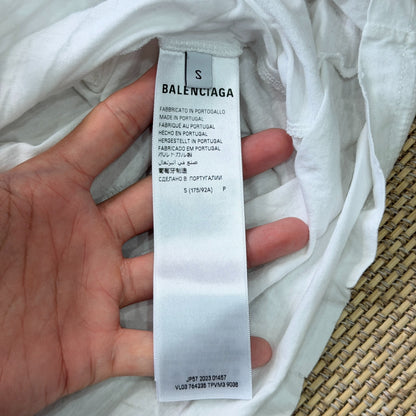 Balenciaga Vintage White Short Sleeve T-Shirt