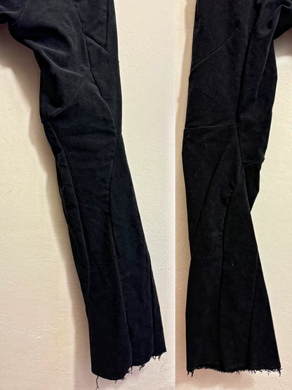 Leon Emanuel Blanck Black 3D Flared Pants