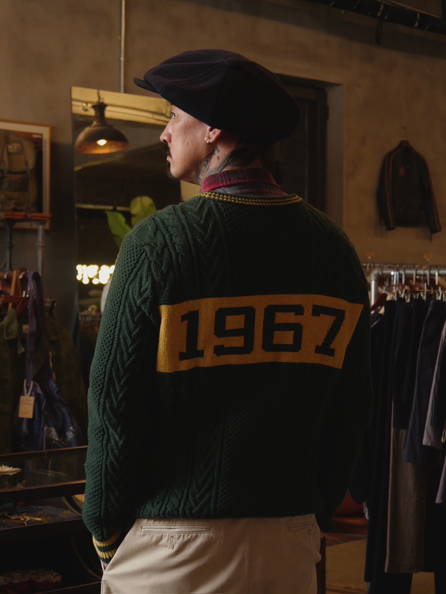 Ralph Lauren Chunky Knit Colorblock Crewneck Sweater