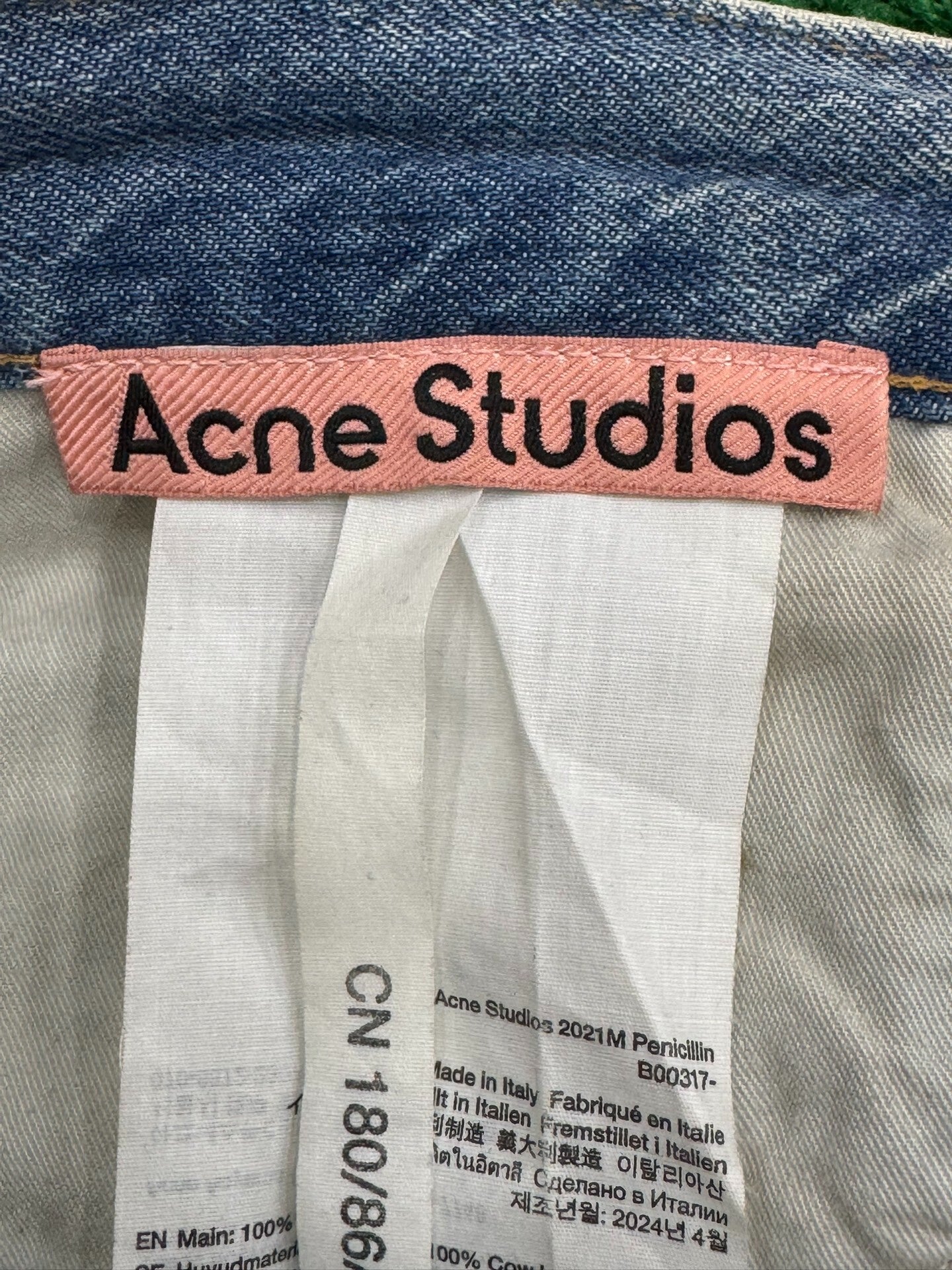 ance studio 2021m mud-dyed denim pants