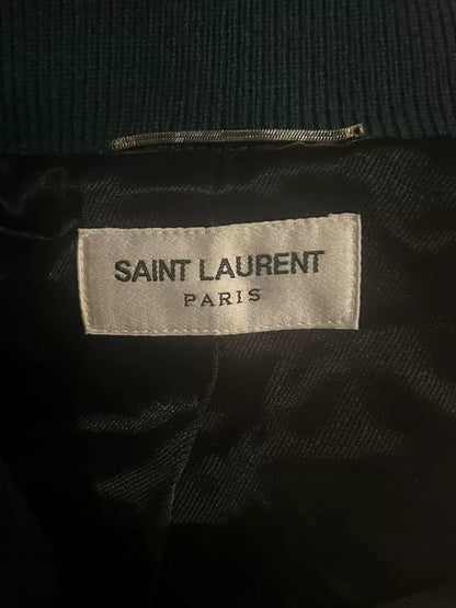 Saint Laurent Green Baseball Jacket