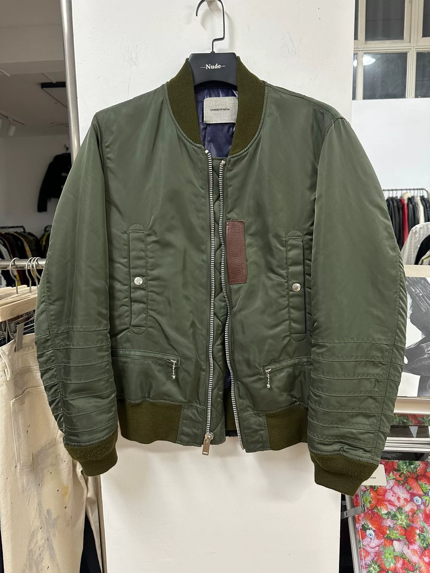UNDERCOVER MA-1 Bomber Jacket in Green