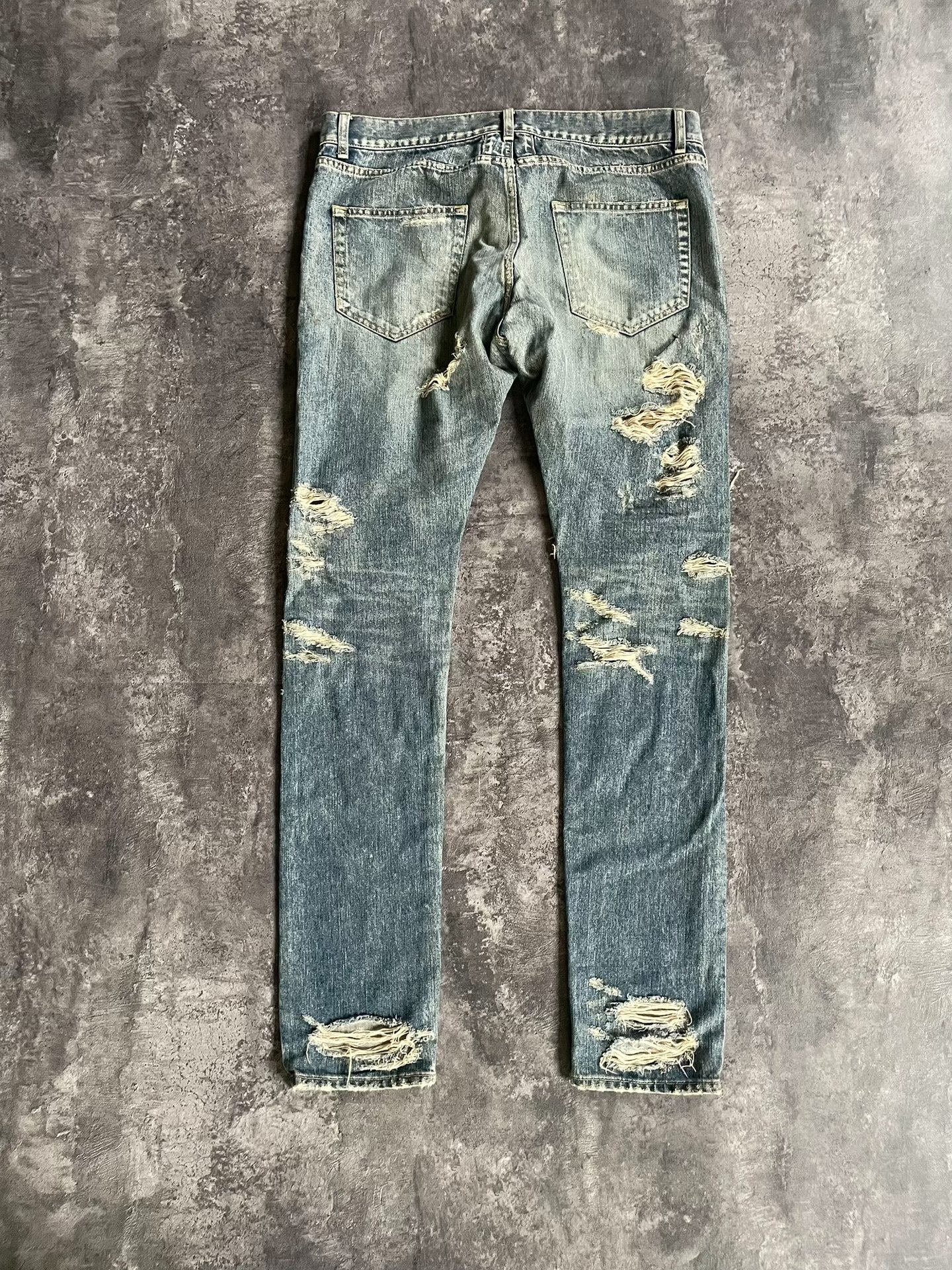 Saint Laurent Distressed Jeans
