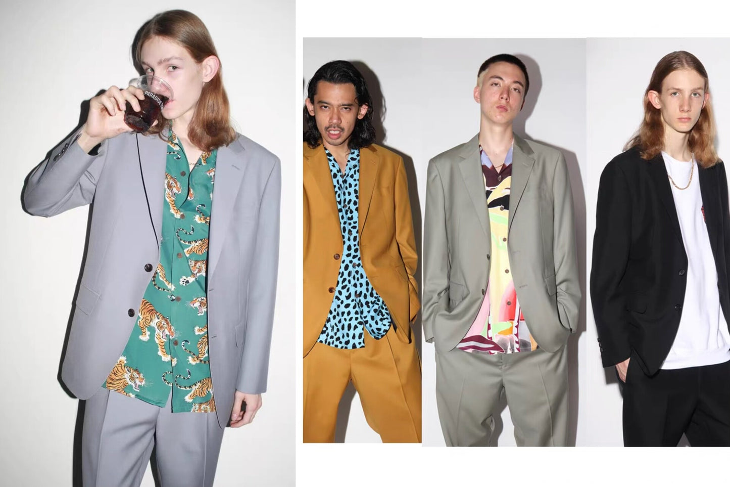 Wacko Maria DORMEUIL Gray Suit Jacket