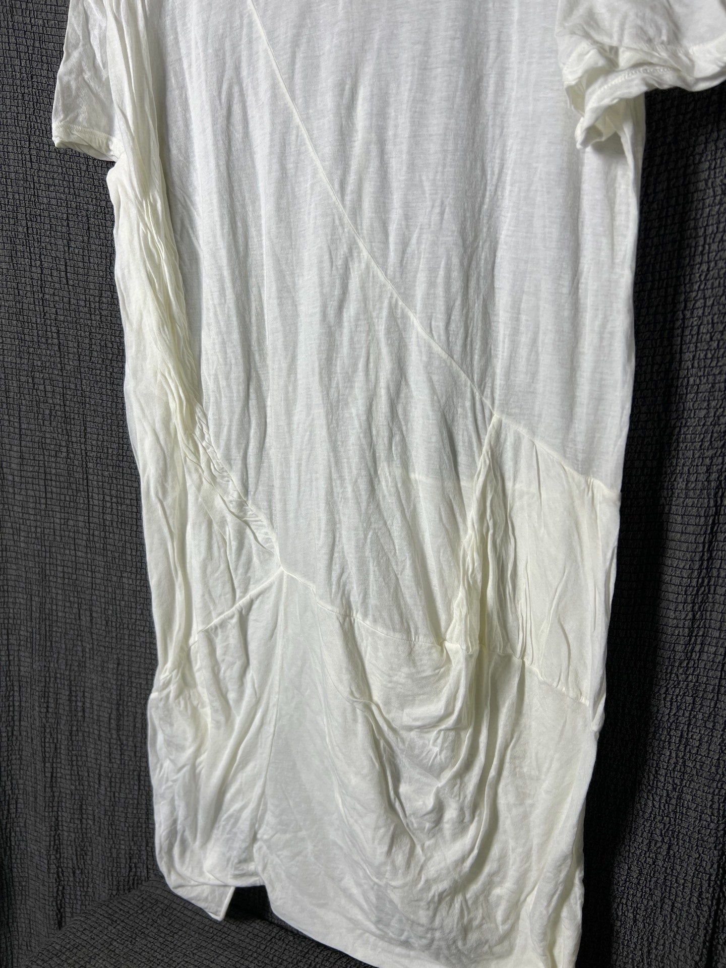 Rick Owens 17ss Spiral Twist Pleated T-shirt