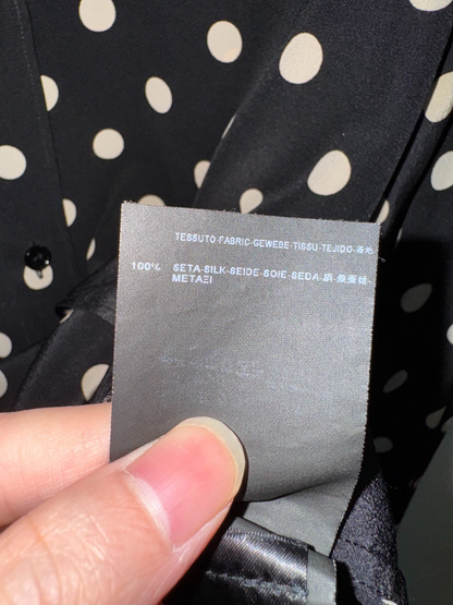 Saint Laurent 15FW Polka Dot Silk Shirt