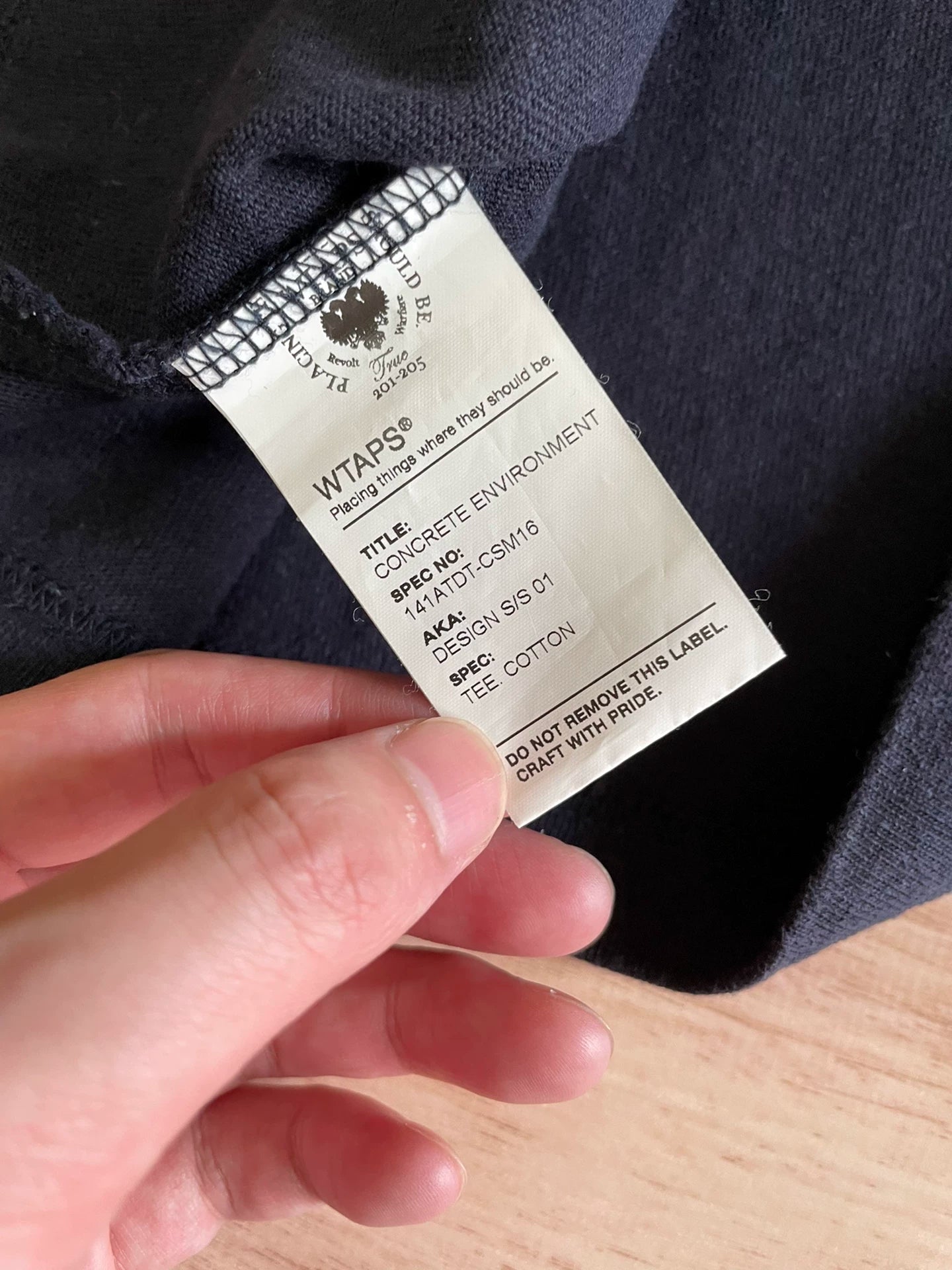 WTAPS 14SS Design Letter Print T-Shirt