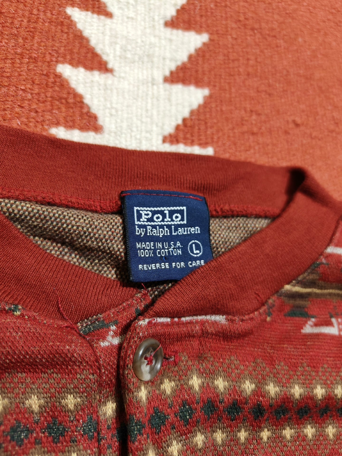 Vintage Ralph Lauren RRL Henley Sweater