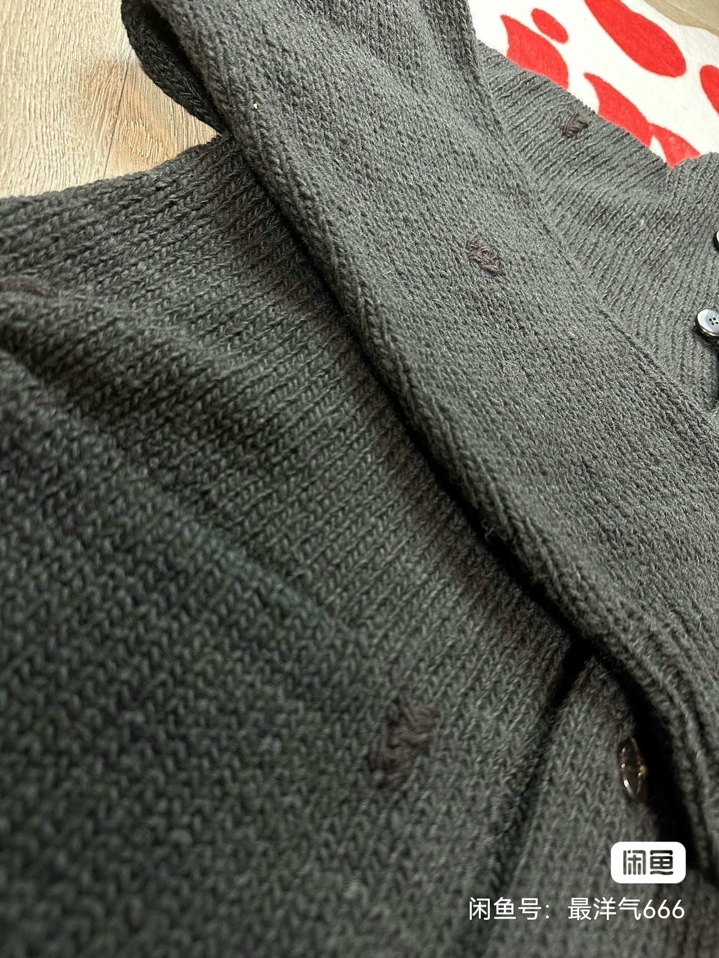 visvim hand knit cardigan with unique patterns