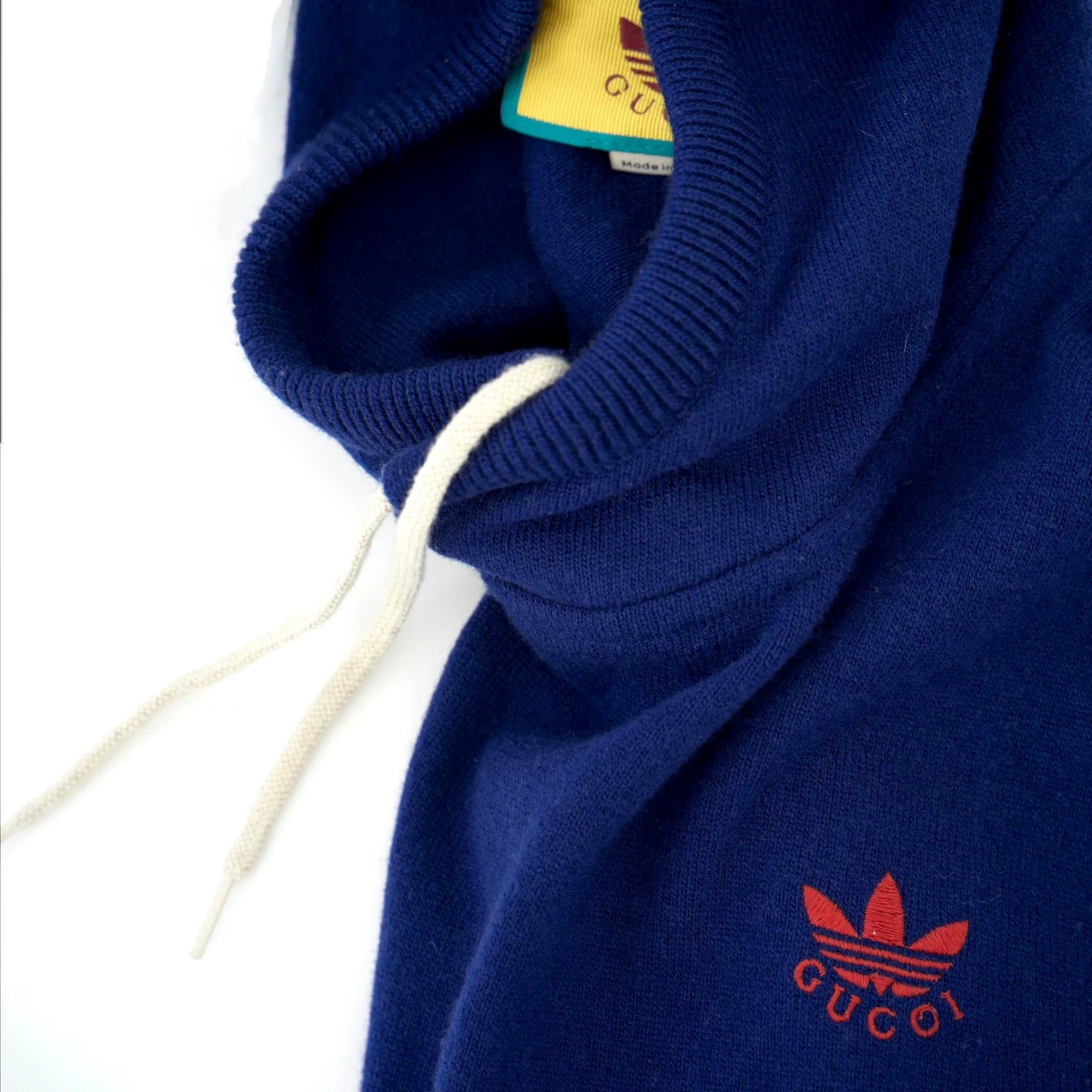 adidas x gucci wool sweatshirt navy blue