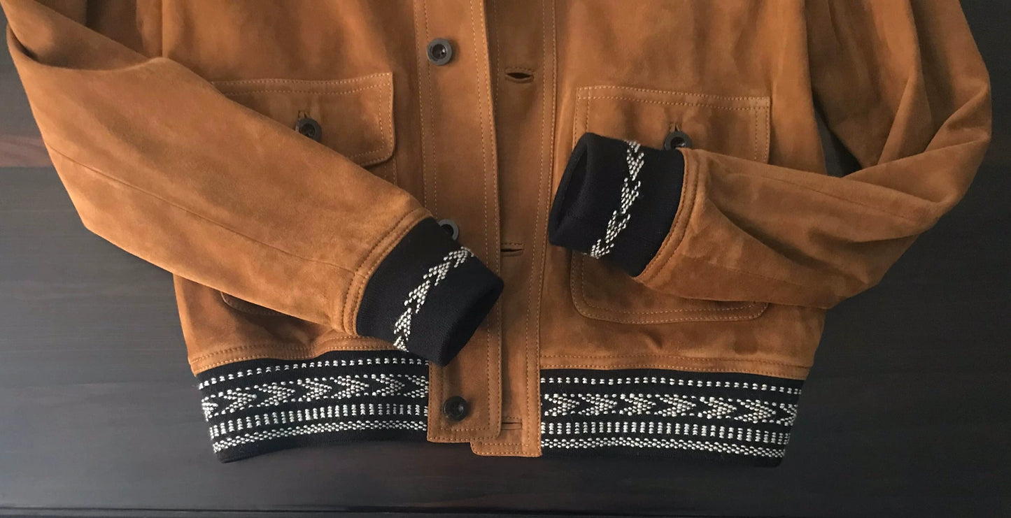 Saint Laurent Men's Suede Leather Jacket
