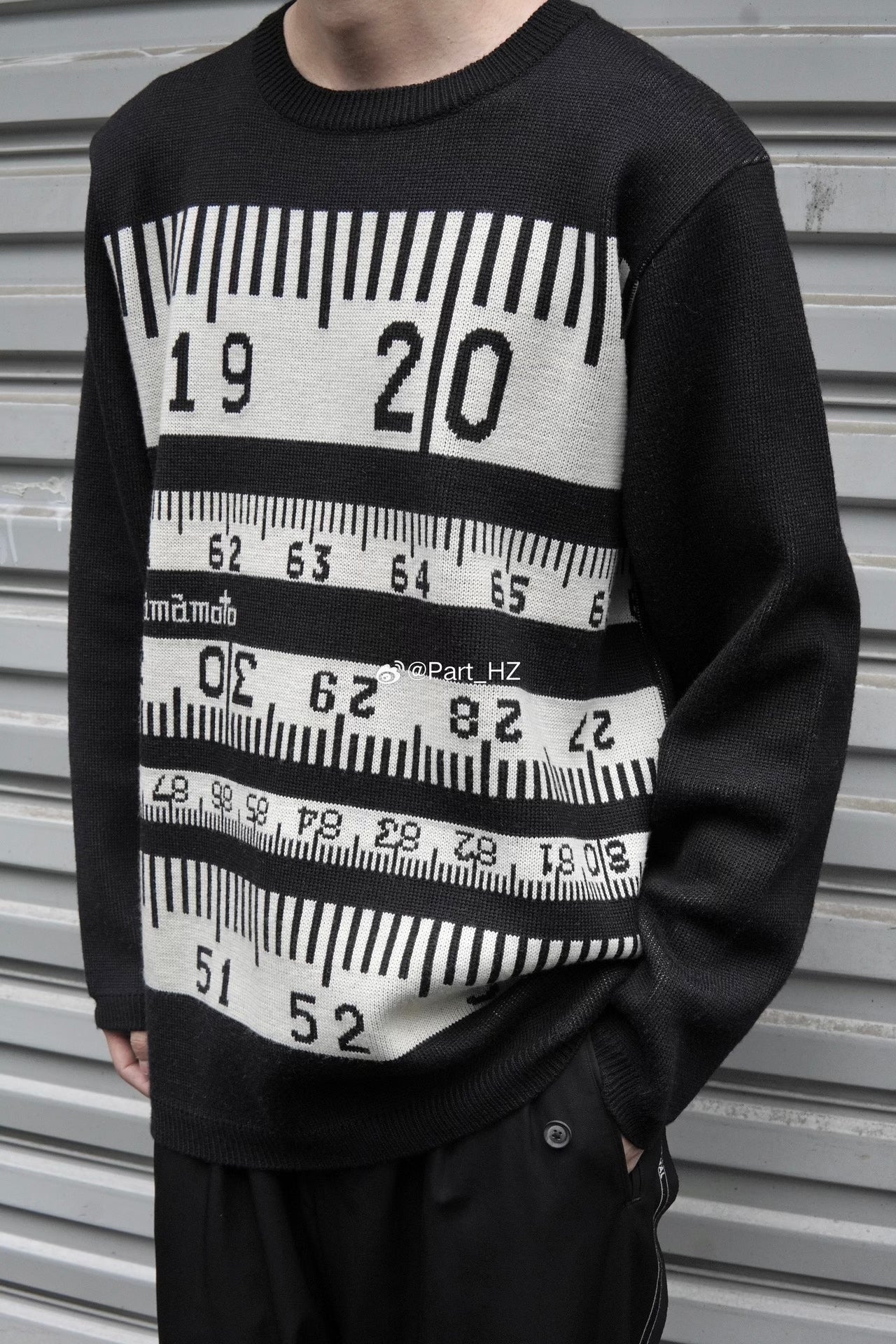 Yohji Yamamoto Pour Homme A/W 1995 Ruler Sweater