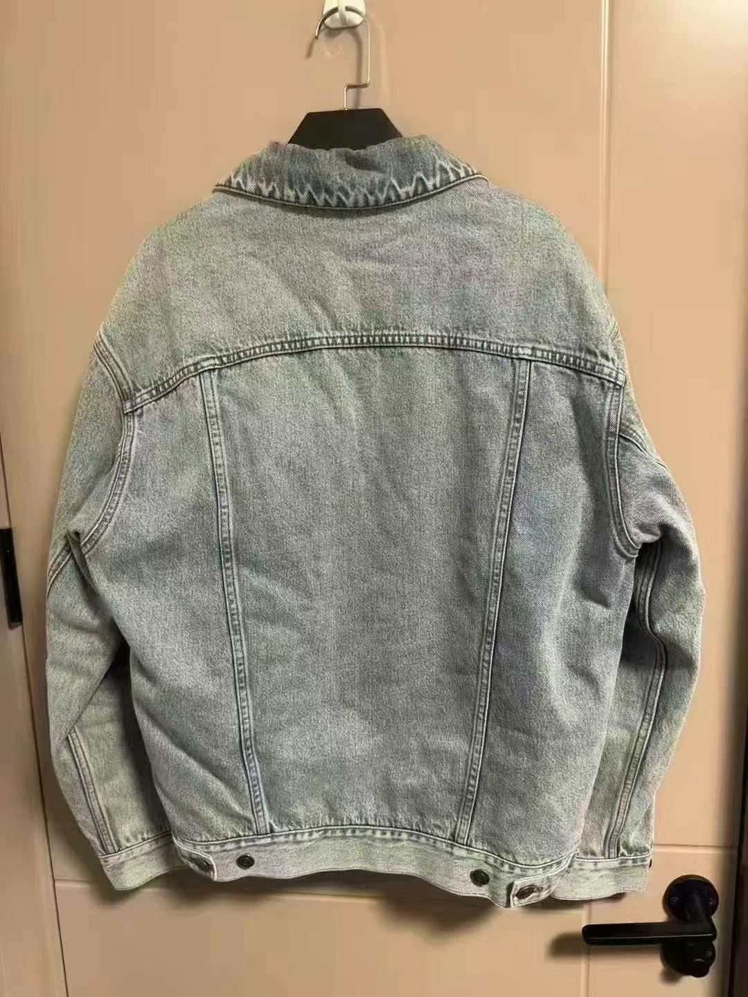 gucci light blue denim jacket size 40
