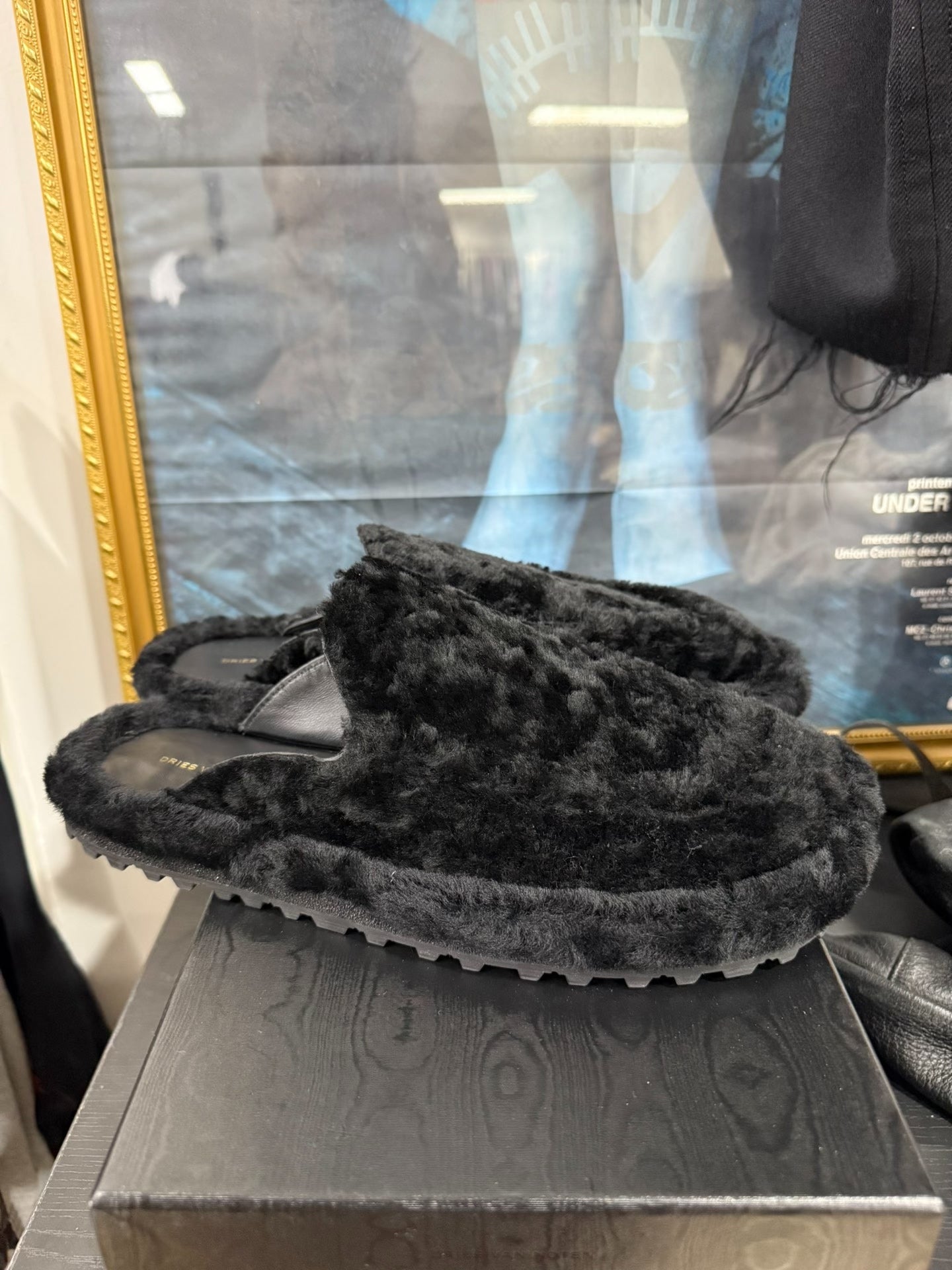 Dries van Noten Loafer Fur Slippers