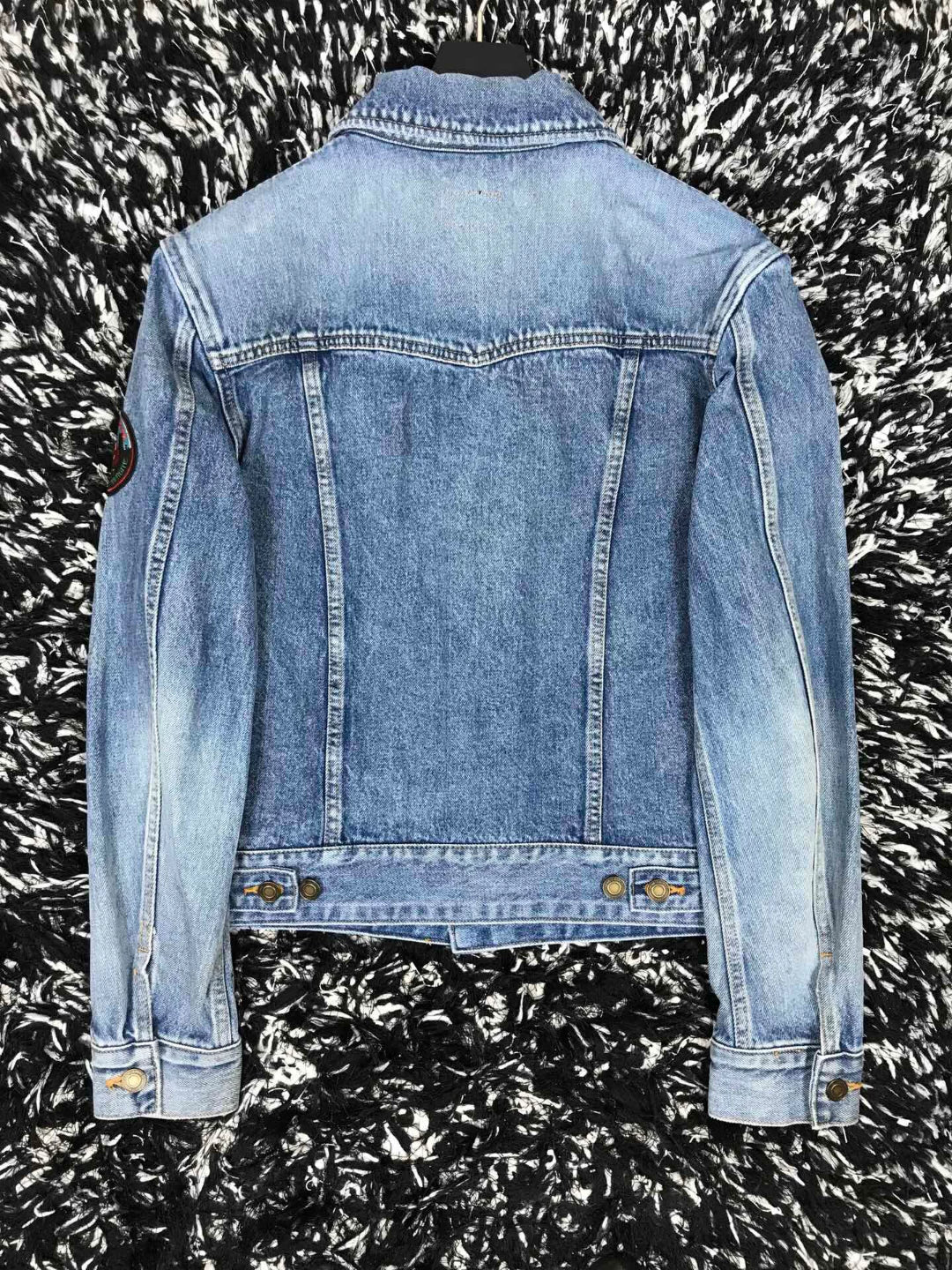 Saint Laurent Men's Japanese Badge Denim Jacket