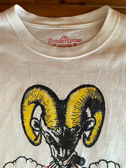 tenderloin white graphic short sleeve t-shirt