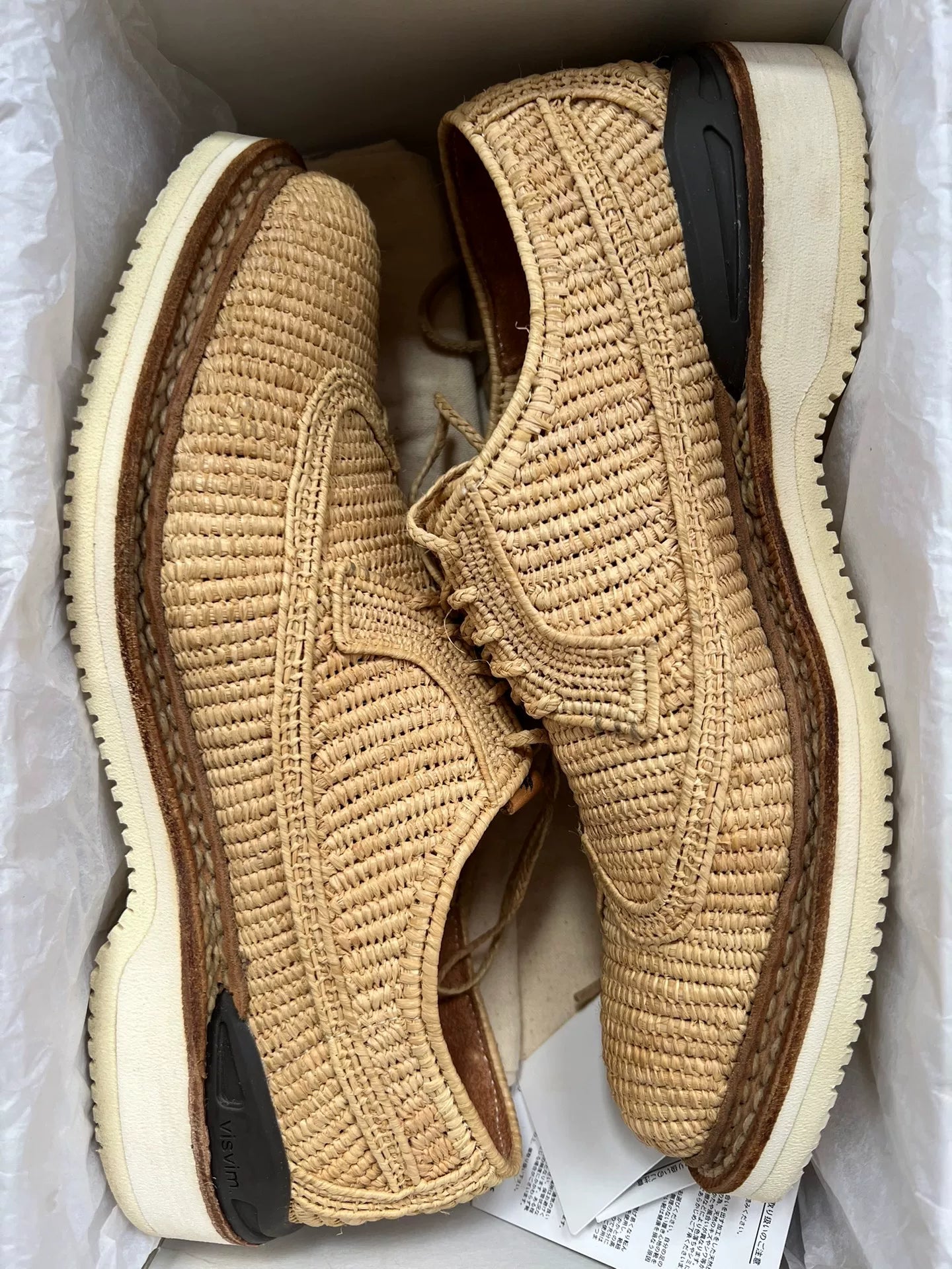 visvim patrician raffia shoe