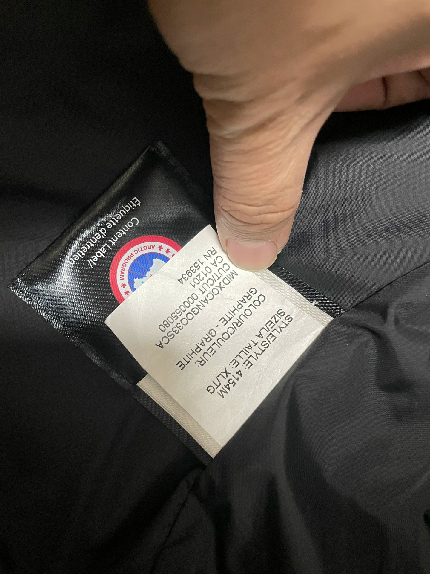 Canada Goose Grey Down Vest in XL Size