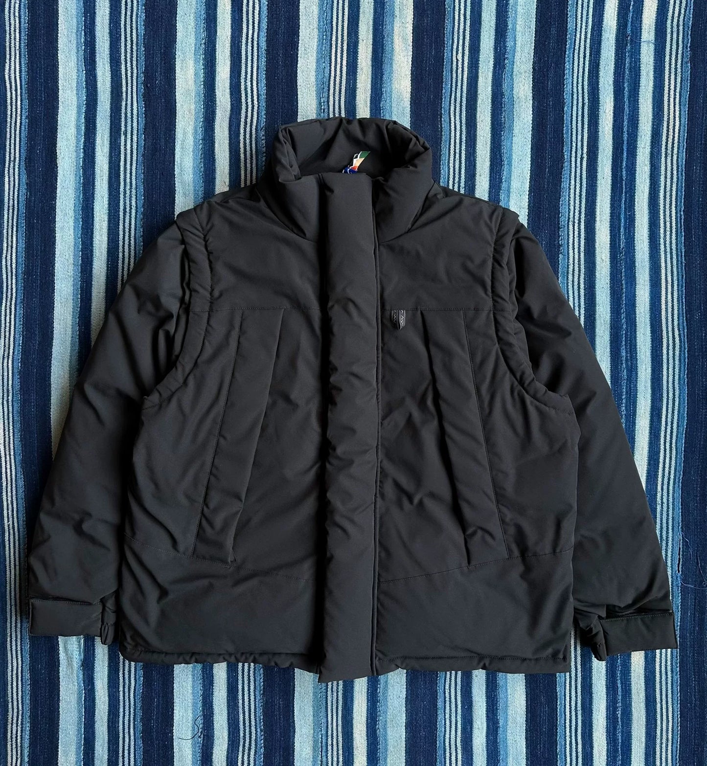 nanga x manastash down jacket with removable vest