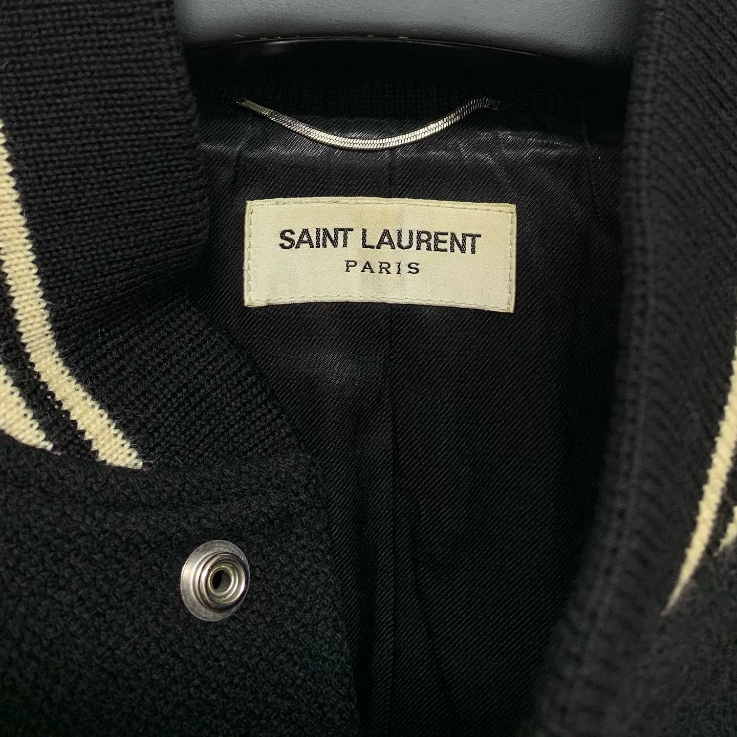 Saint Laurent Striped Varsity Jacket