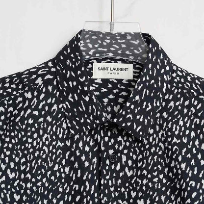 Saint Laurent Men's Polka Dot Long-Sleeve Shirt